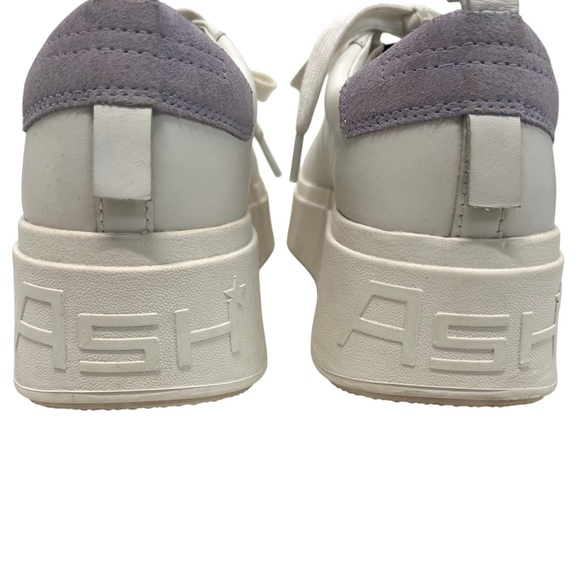 Ash Move S White Leather Chunky Platform Sneaker Lavender Heel Women’s 39 - Picture 9 of 15